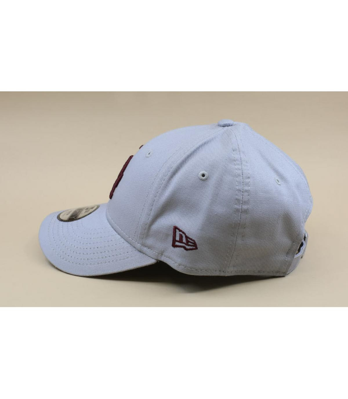 New Era casquette LA gris bordeaux